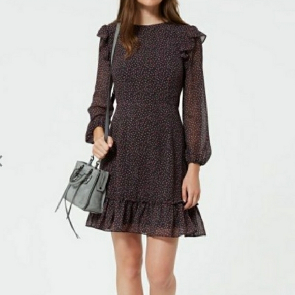 Rebecca Minkoff Pink Floral Cosette Ruffle Dress - Picture 4 of 16